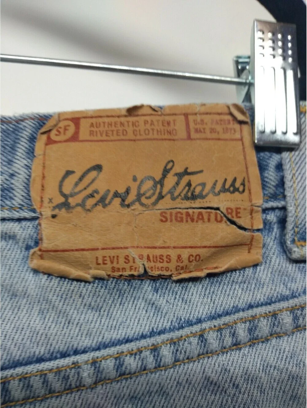 Levi Strauss Men's Jean Shorts W36 Light Wash 042
